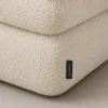 Lina Ottoman – Tiered Square Boucle Accent Seat