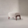 LINO BEIGE BOUCLE OTTOMAN - luxury furniture Dubai UAE
