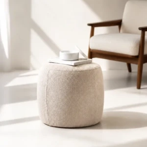 Nina Ottoman – Modern Luxury Taupe Footless Pouf