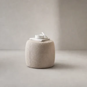Nina Ottoman – Modern Luxury Taupe Footless Pouf