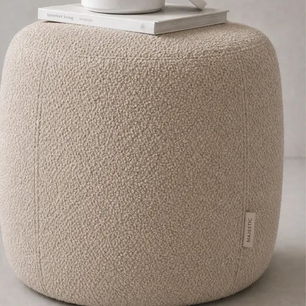 Nina Ottoman – Modern Luxury Taupe Footless Pouf