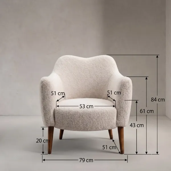 Luxury Beige Arm Chair In UAE