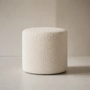 Sofina Ottoman – Modern Boucle Drum Pouf