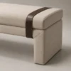 SOLARA MODERN LEATHER BED BENCH - luxury furniture Dubai UAE
