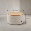 SPAZINA BOUCLE STORAGE OTTOMAN - luxury furniture Dubai UAE