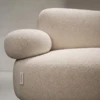 Luxury beige boucle Arm chair