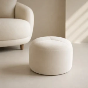 Luxurious Terana Ottoman – Velvet Pouf Stool