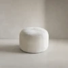 TERANA ROUND VELVET OTTOMAN - luxury furniture Dubai UAE