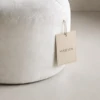 TERANA ROUND VELVET OTTOMAN - luxury furniture Dubai UAE