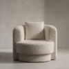 Luxury Beige Boucle Arm chair in UAE