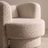 Luxury beige Boucle Arm chair in UAE