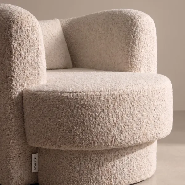 Luxury beige Boucle Arm chair in UAE