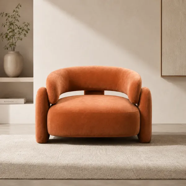 Luxury velvet arm chair in UAE
