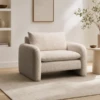 Zaira Armchair – Cream Cushioned Accent Chair | Majestic Home