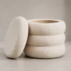 Zena Ottoman – Luxury Tiered Boucle Accent Seat