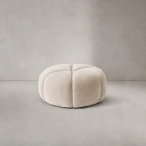 Zita Ottoman – Boucle Rounded Footless Stool