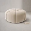 ZITA BEIGE BOUCLE OTTOMAN - luxury furniture Dubai UAE