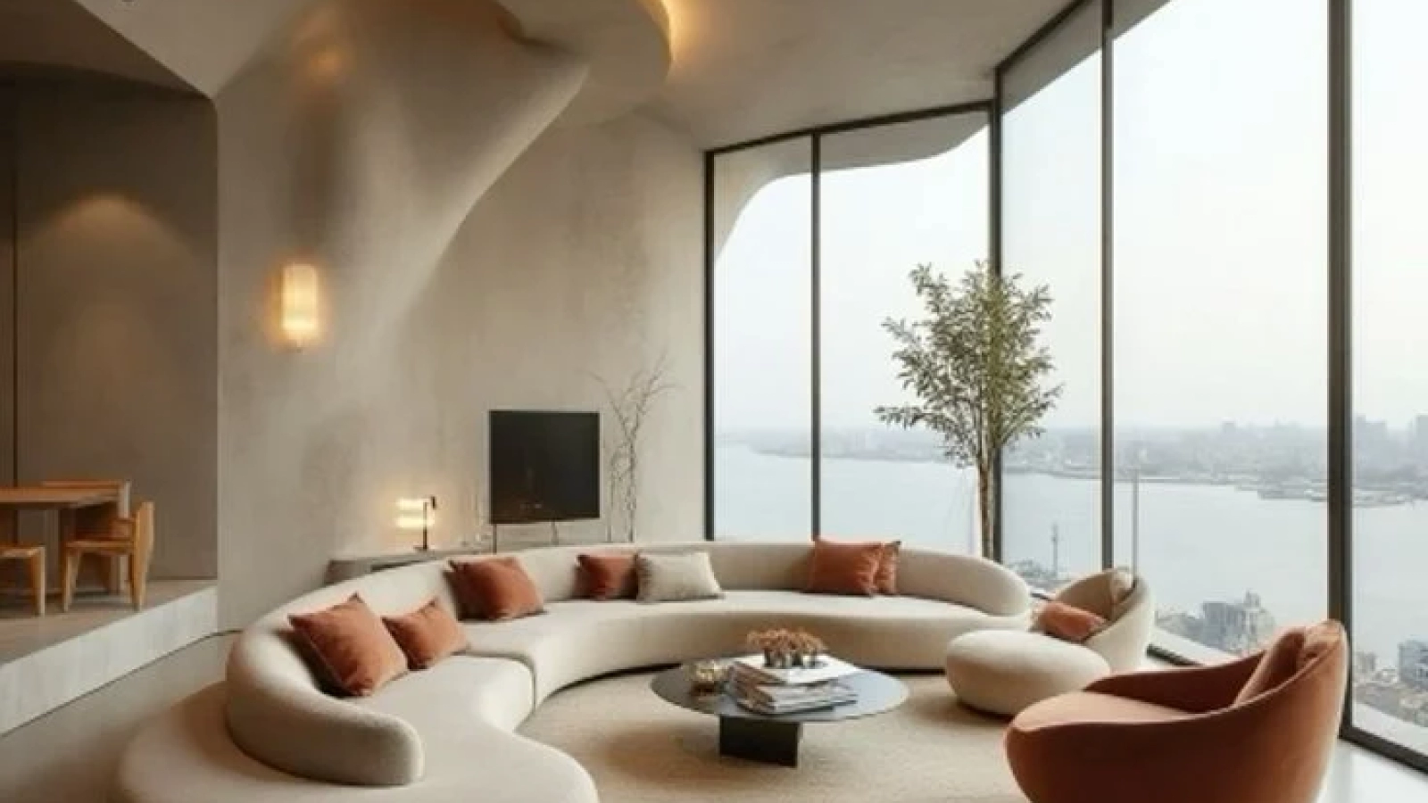 Luxury sofa designs in UAE modern villa living room interior Dubai Abu Dhabi