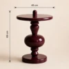 Cherry Table – Calacatta Viola Marble Inspired Accent