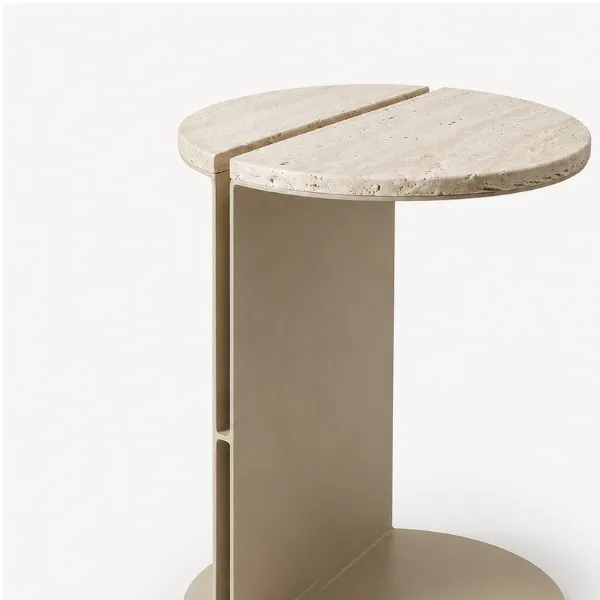 Buy Villina Side Table UAE | Luxury Faux Marble Accent Table