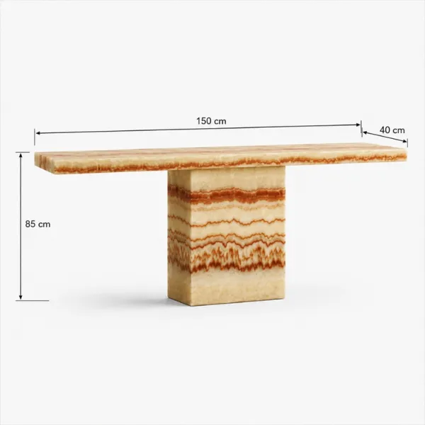Divina Console Table UAE | Luxury Marble Console – Dubai