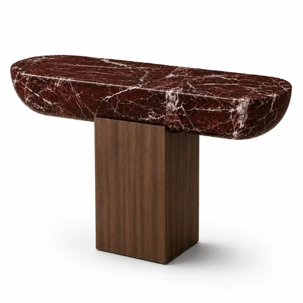 Farina Console Table UAE – Luxury Marble & Wood Console
