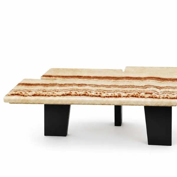 Buy Mattina Coffee Table UAE | Luxury Travertine Artificial Marble