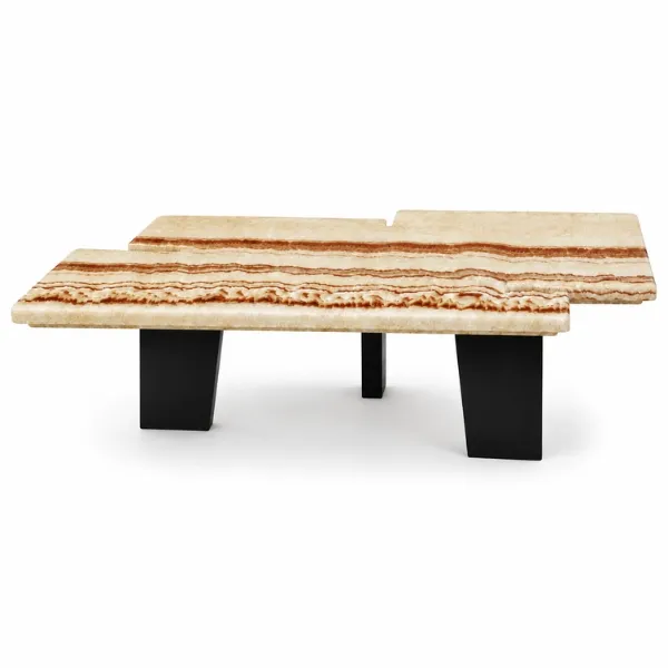Buy Mattina Coffee Table UAE | Luxury Travertine Artificial Marble