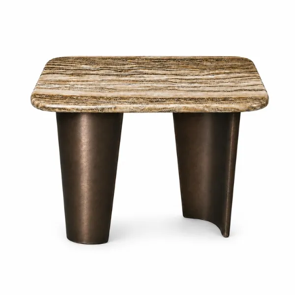 Buy Salina Side Table UAE | Luxury Faux Marble Surface
