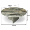 AVELINA LUXURY MARBLE COFFEE TABLE - luxury furniture Dubai UAE