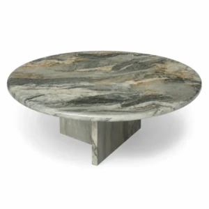 Aurelina Coffee Table UAE | Beige & Green Marble 100cm