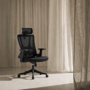 Blacky Ergonomic Mesh Office Chair with Headrest | AED 900