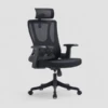 Blacky Ergonomic Mesh Office Chair – Adjustable High-Back Chair with Headrest - luxury furniture Dubai UAE