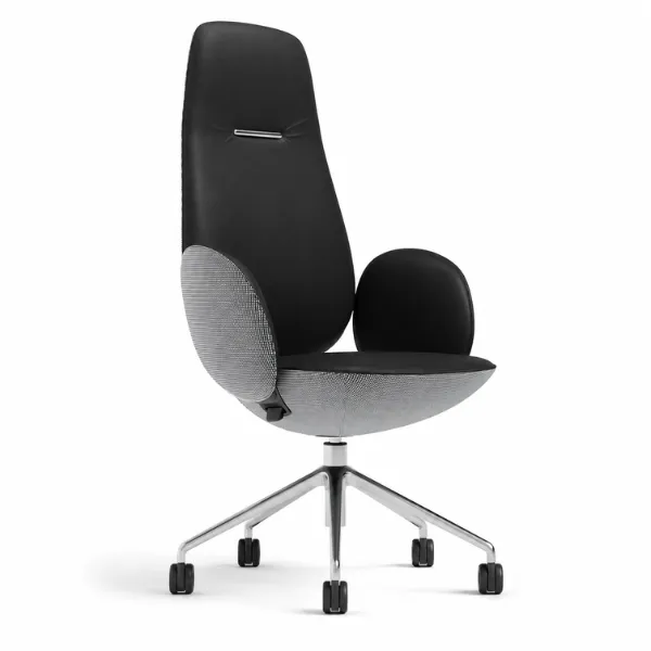 Cora Office Chair | Genuine Leather Executive Chair with 3-Tilt Lock
