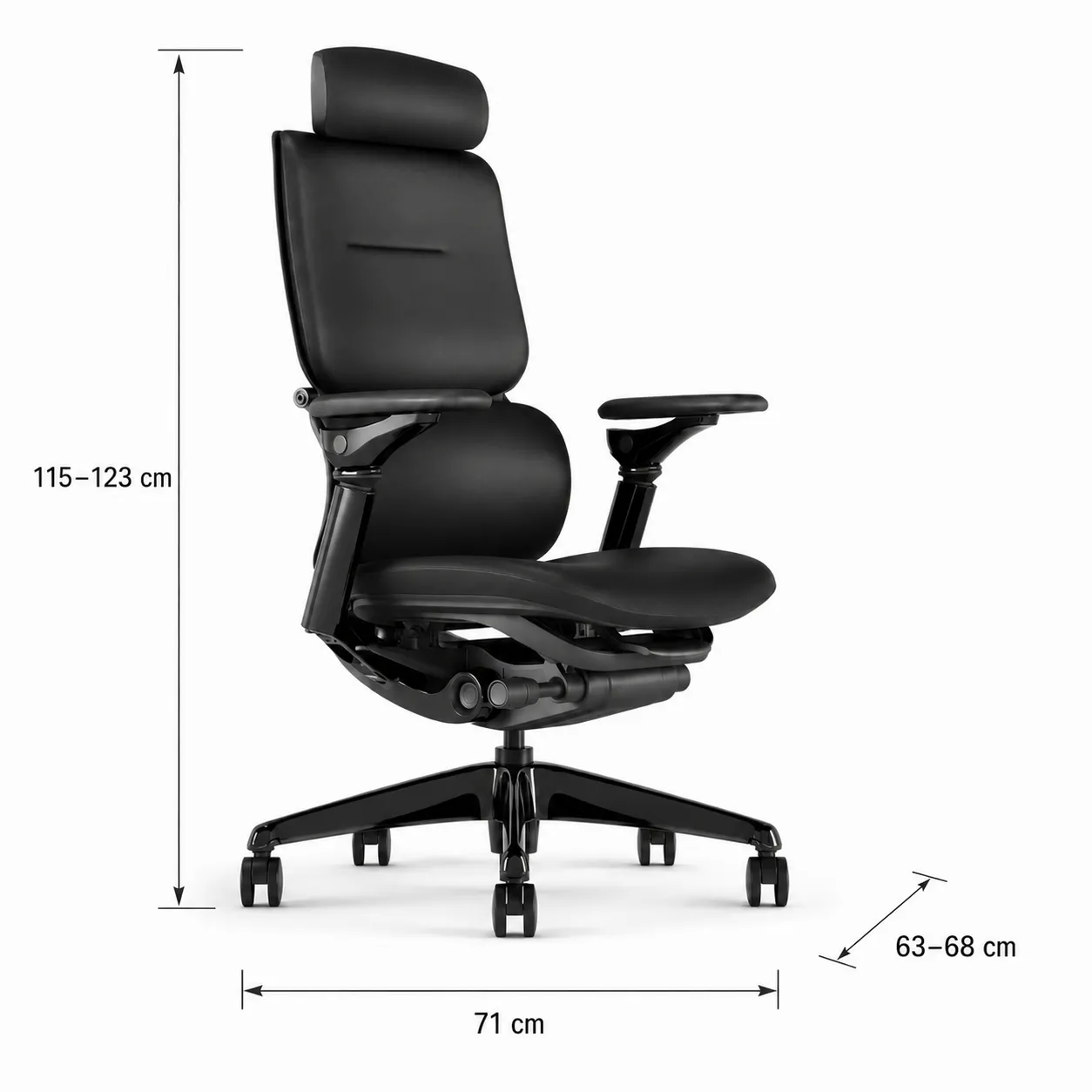 Dalina Office Chair | Executive Leather Chair with 7D Armrests