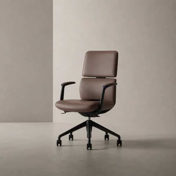 Elsa Office Chair | Genuine Leather Executive Chair with 3-Tilt Lock