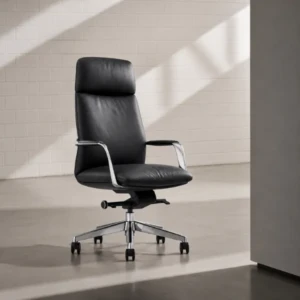 Lucy Office Chair | Aniline Leather Executive Chair with 4-Tilt Lock