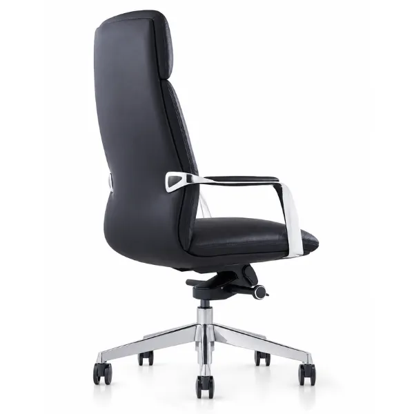Lucy Office Chair | Aniline Leather Executive Chair with 4-Tilt Lock