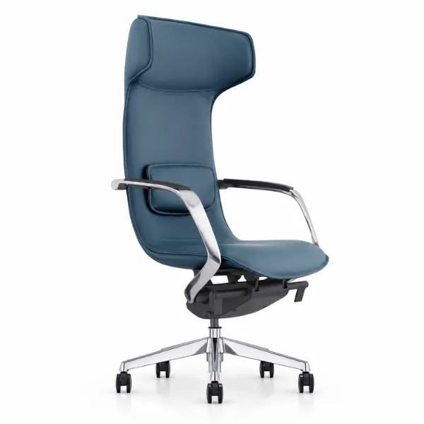 Luvana Office Chair | Aniline Leather Executive Chair with Lumbar Support