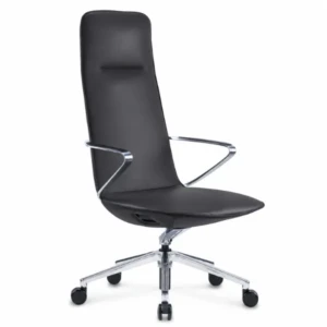 Lyda Office Chair | Aniline Leather Executive Chair with 4-Tilt Lock