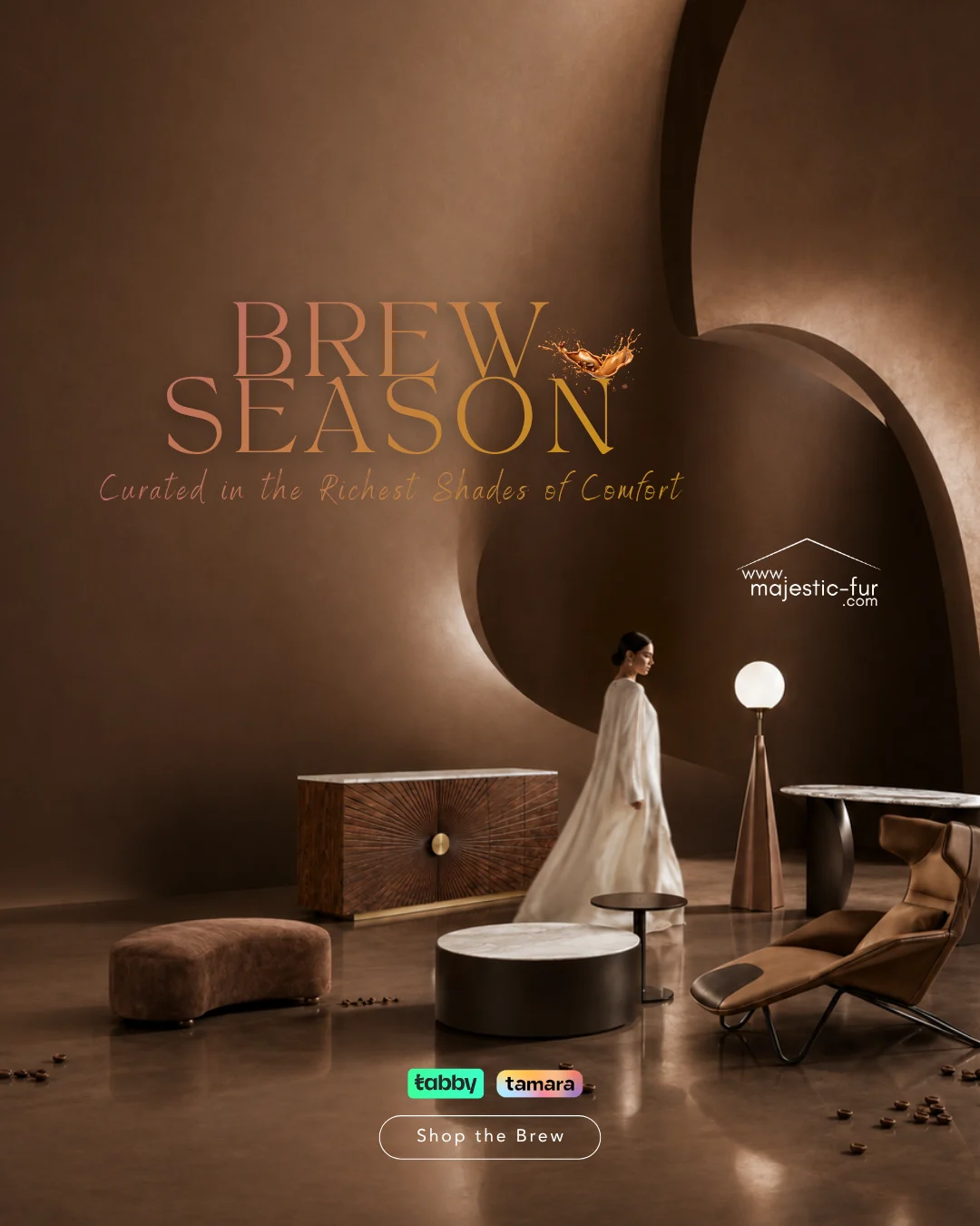 coffee color furniture in uae
