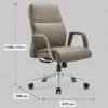 Mona Executive Office Chair – PU Leather | AED 900