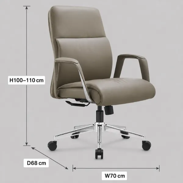 Mona Executive Office Chair – PU Leather | AED 900