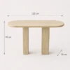 Meta Title: Travertine Console Table | Natural Stone Entryway Table