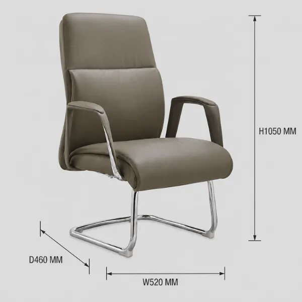 Nesla PU Leather Cantilever Visitor Chair | AED 750