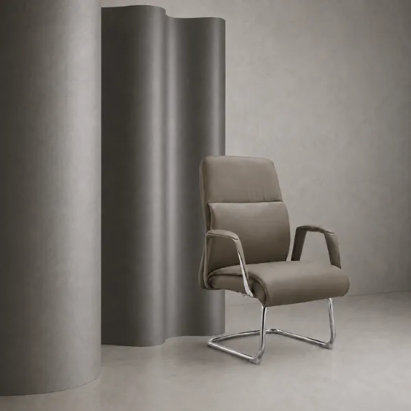 Nesla PU Leather Cantilever Visitor Chair | AED 750