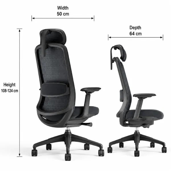 Ofelia Office Chair | Ergonomic Chair with Lumbar Support