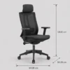 Offina Ergonomic Mesh Office Chair with Headrest | AED 900