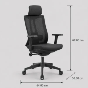 Offina Ergonomic Mesh Office Chair with Headrest | AED 900