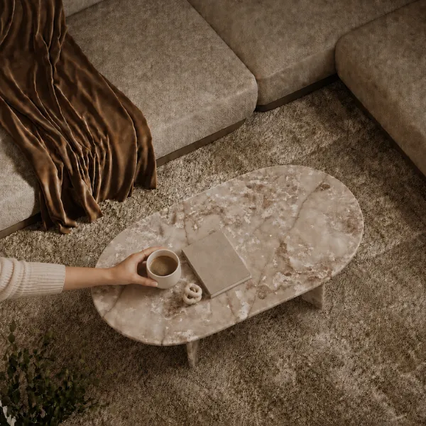 Savona Coffee Table UAE | Luxury Marble Accent Table